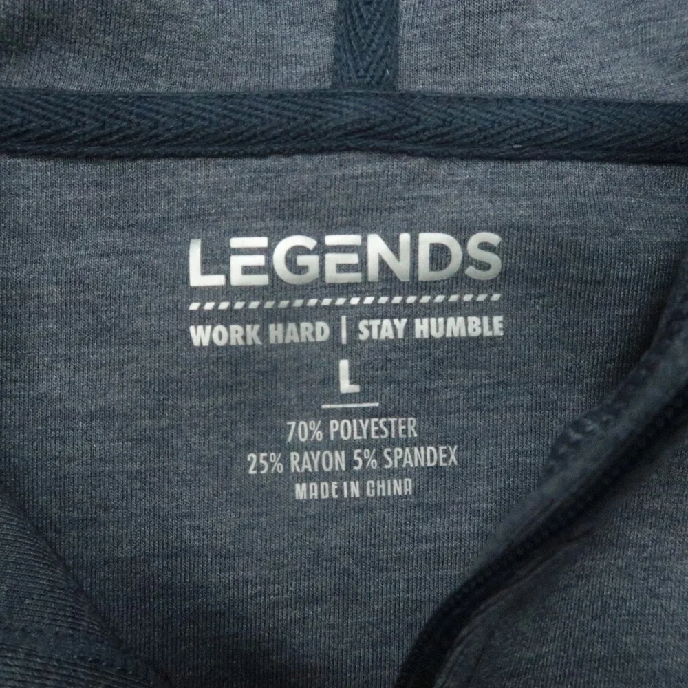 Dallas Mavericks Hoodie Mens Large Blue Legends Hawthorne‎ Tech Pullover 1/4 Zip - Picture 3 of 10